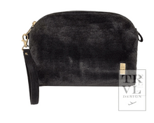 Load image into Gallery viewer, Luxe Dome Faux Fur Clutch: Slate