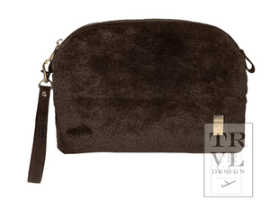 Luxe Dome Faux Fur Clutch: Coco