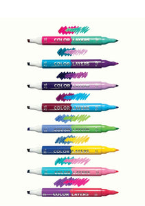 Color Layers Double-Ended Layering Markers- Set of 8