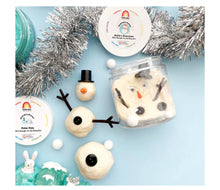 Load image into Gallery viewer, Snowman Mini Playdough Jar Kit