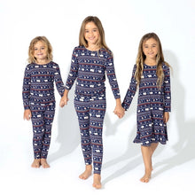 Load image into Gallery viewer, Blue Polar Isle Bamboo Kids Pajama Set