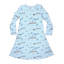 Load image into Gallery viewer, Polar Express Bamboo Girls Long Sleeve Lounge Dress