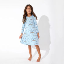 Load image into Gallery viewer, Polar Express Bamboo Girls Long Sleeve Lounge Dress