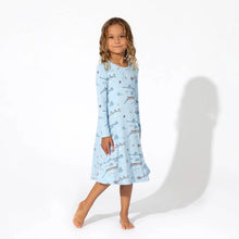 Load image into Gallery viewer, Polar Express Bamboo Girls Long Sleeve Lounge Dress