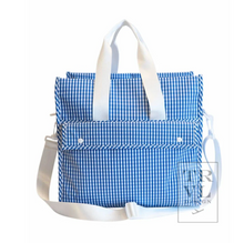 Load image into Gallery viewer, Royal Blue Gingham First Class Bag