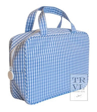 Load image into Gallery viewer, Light Blue Gingham Easy Carry Tote