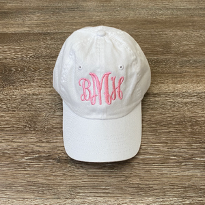 Youth Monogrammed Baseball Hat