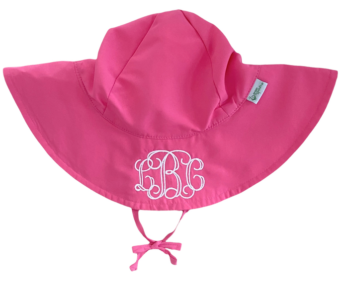 Monogrammed Hot Pink Sunhat