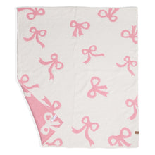 Load image into Gallery viewer, Pink Bows Luxury Soft Baby Blanket