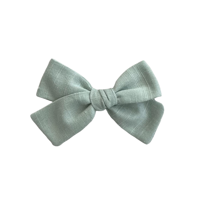 Sage Linen Bow