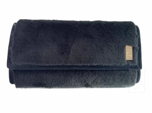 SLATE LUXE FAUX FUR JEWELRY WALLET