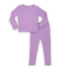 Load image into Gallery viewer, Lavender Bamboo Kids Pajama Set