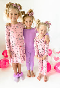 Lavender Bamboo Kids Pajama Set