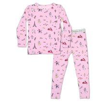 Load image into Gallery viewer, French Poodle Bamboo Kids Pajama Set