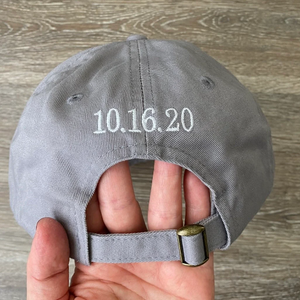 Custom Back of Baseball Hat Embroidery Add-On