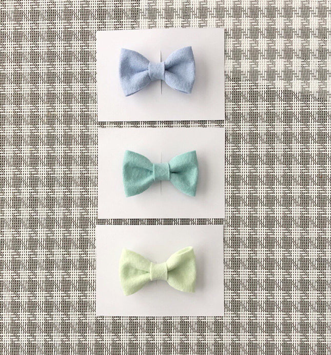 Felt Clip-On Bow Tie