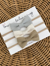 Load image into Gallery viewer, Classic Felt Bow Set: Neutrals Edition