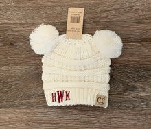 Load image into Gallery viewer, Baby Double Pom CC Beanie