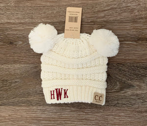 Baby Double Pom CC Beanie