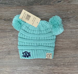 Baby Double Pom CC Beanie