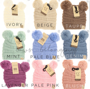 Baby Double Pom CC Beanie