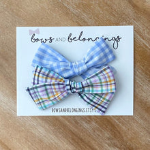 Load image into Gallery viewer, Easter Plaid Bow