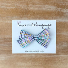 Load image into Gallery viewer, Easter Plaid Bow