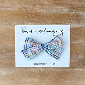 Easter Plaid Bow