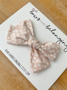 Blush Poppy Bow