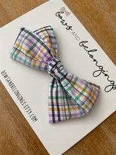 Load image into Gallery viewer, Easter Plaid Bow