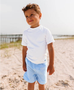 White Short Sleeve Rash Guard