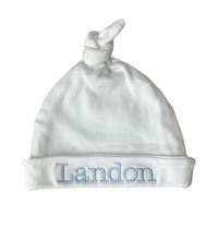 Load image into Gallery viewer, Newborn Knotted Top Knot Hospital Hat