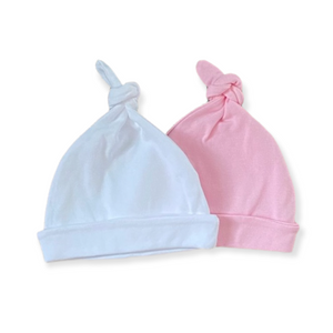 Newborn Knotted Top Knot Hospital Hat