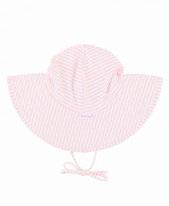 Pink Seersucker Swim Hat