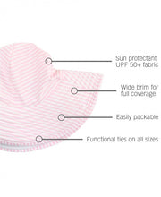 Load image into Gallery viewer, Pink Seersucker Swim Hat