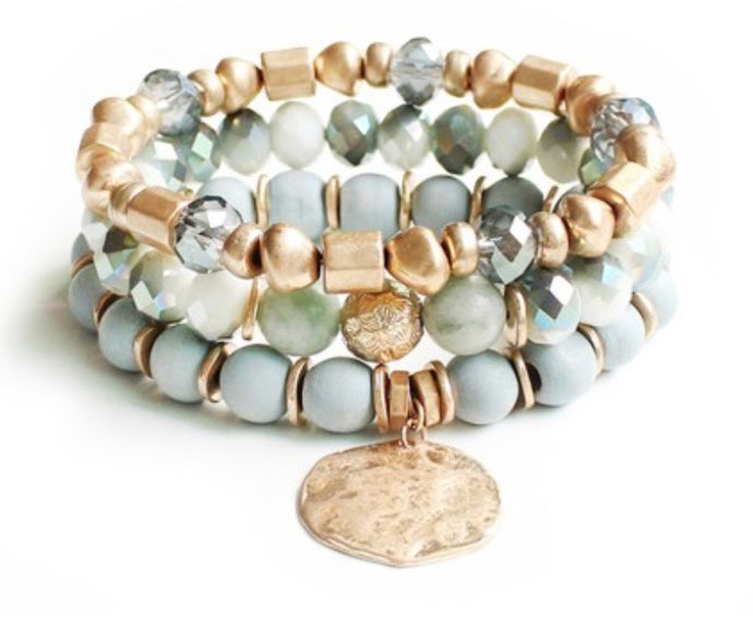 Courtney Seafoam Bracelet Stack