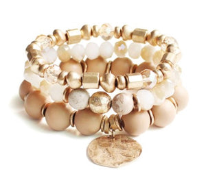 Courtney Natural Bracelet Stack