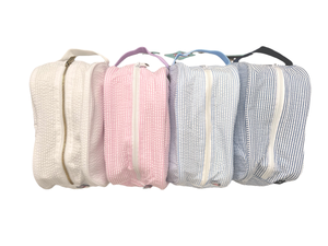 Seersucker Traveler Toiletry Bag- 6 COLORS