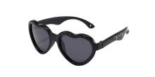 Load image into Gallery viewer, The Baby Bendi Heart Black Polarized Sunnies